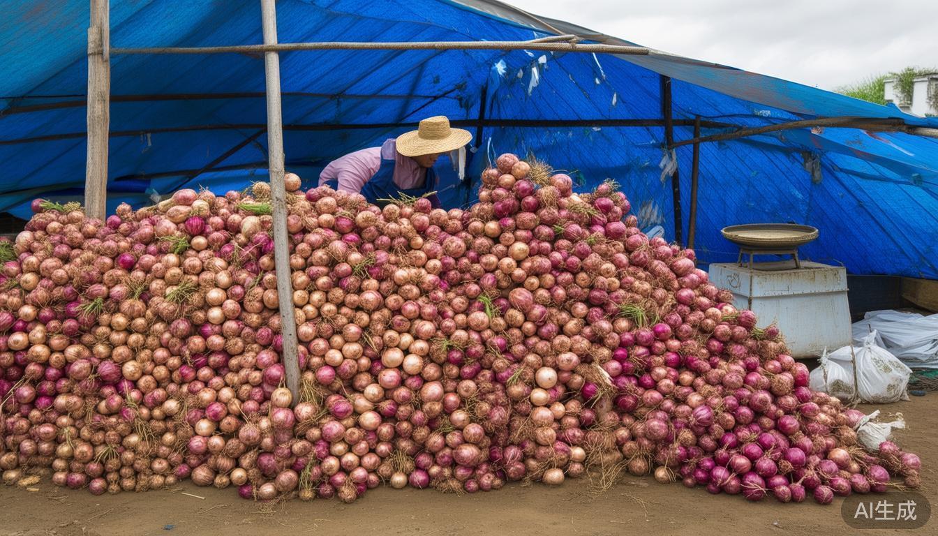山东金乡冷库洋葱积压严重：剩余20万吨，价格乱行、易跌难涨