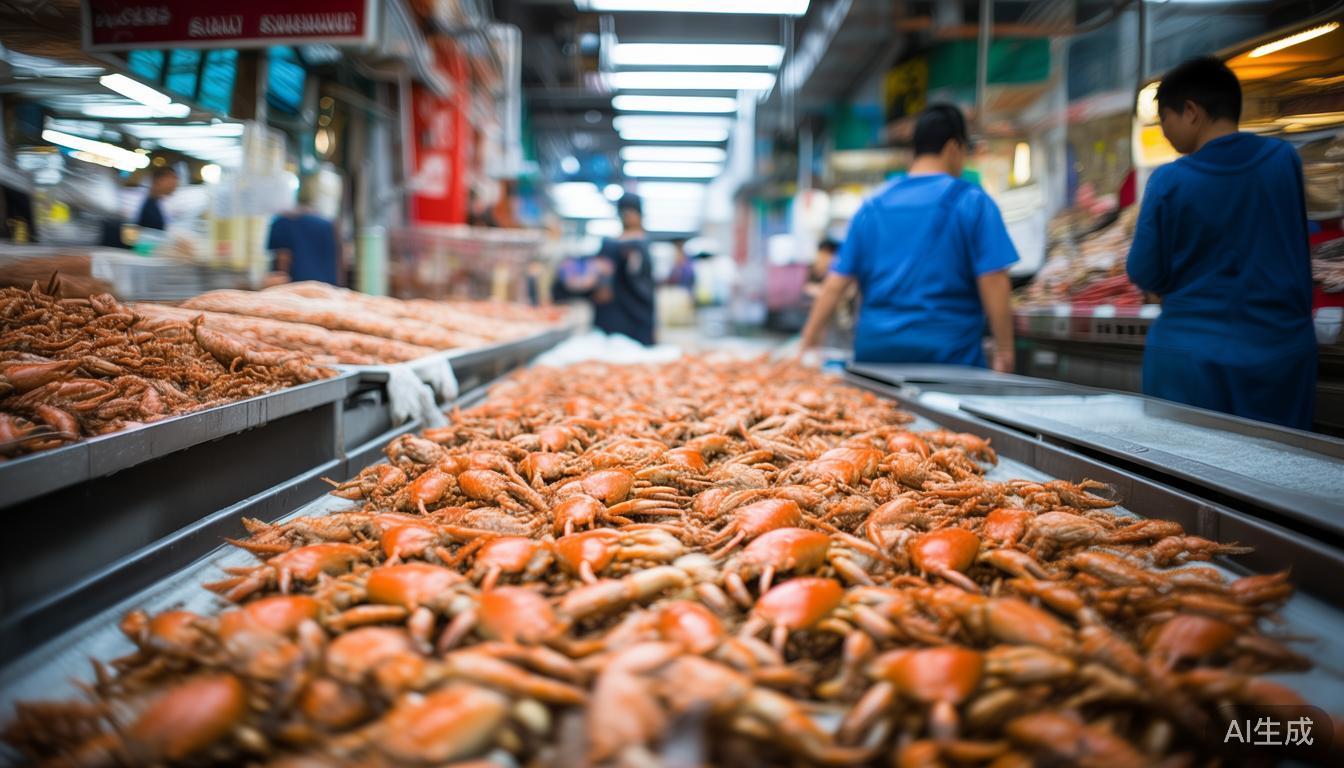 海鲜市场烟火气藏鲜滋味，蟹类价格多元未来4个月成主角